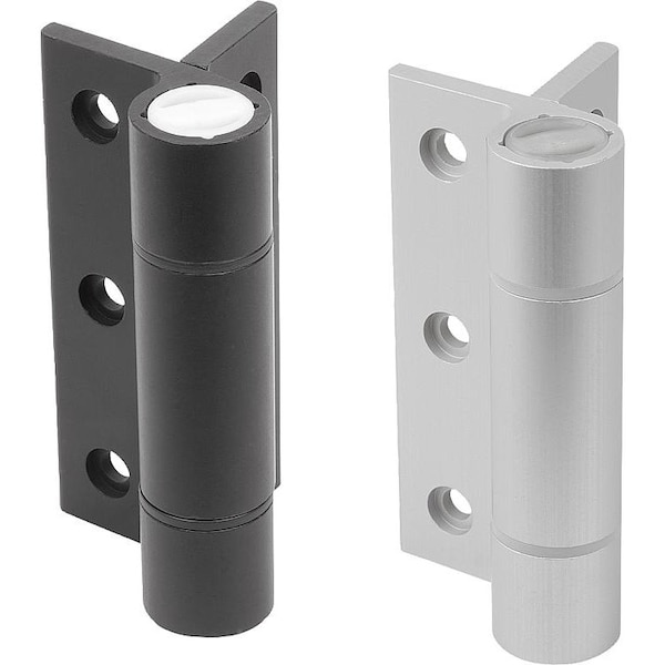Kipp Spring Hinge Spring Open A=82, 5, B=100, Aluminum Black Anodized K1182.8210001 - main